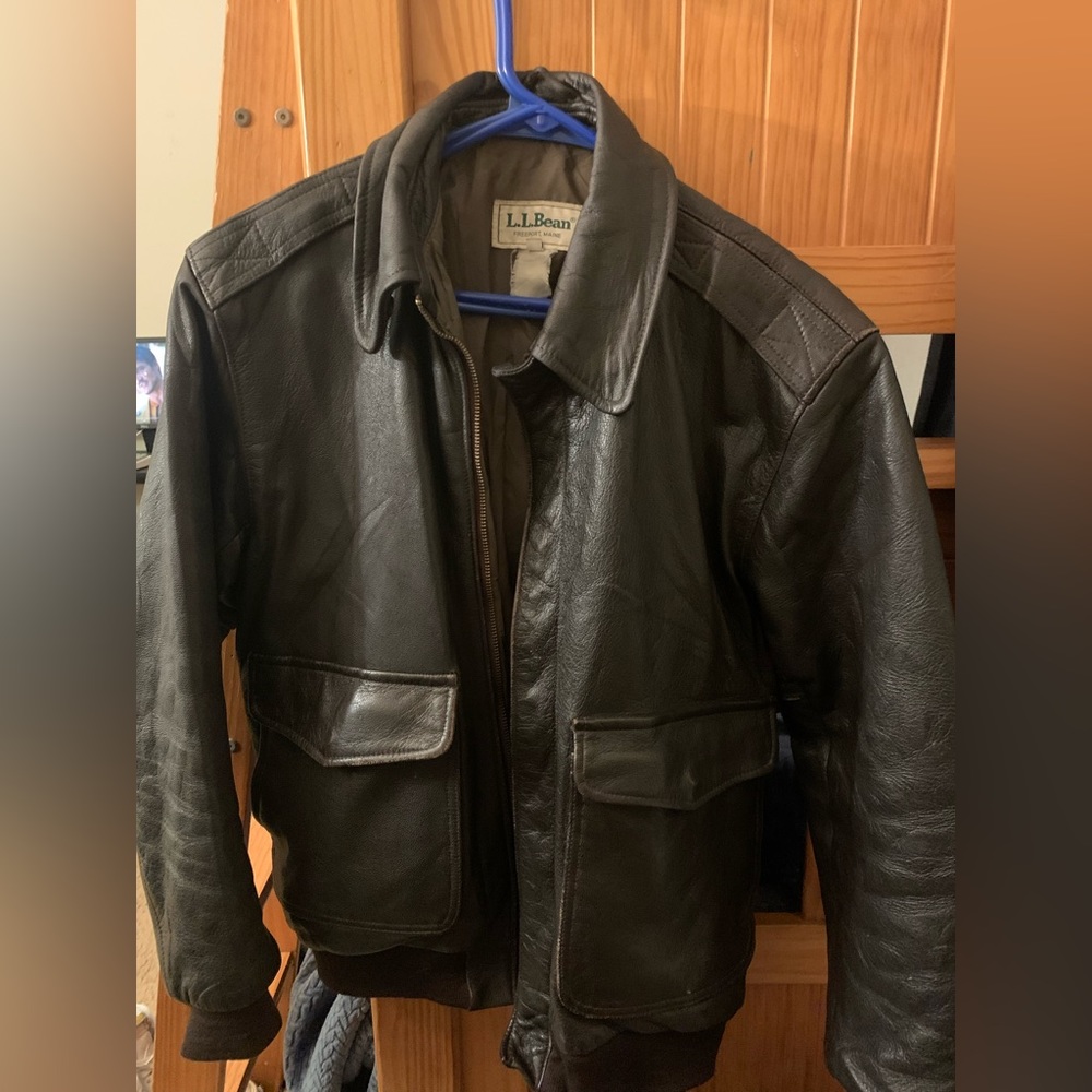 COPY - vintage L.L. bean leather jacket